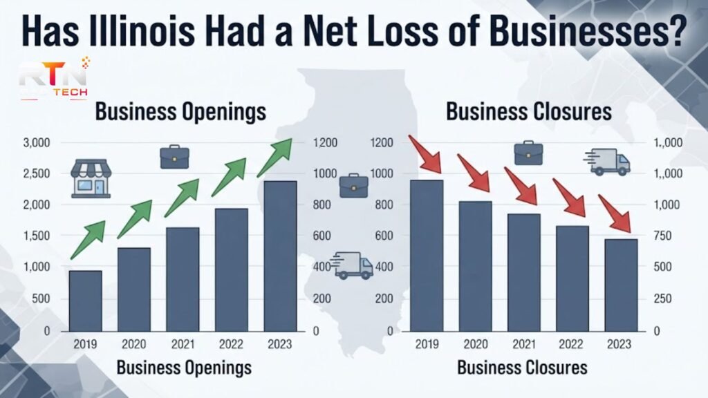 has illinois had a net loss of businesses