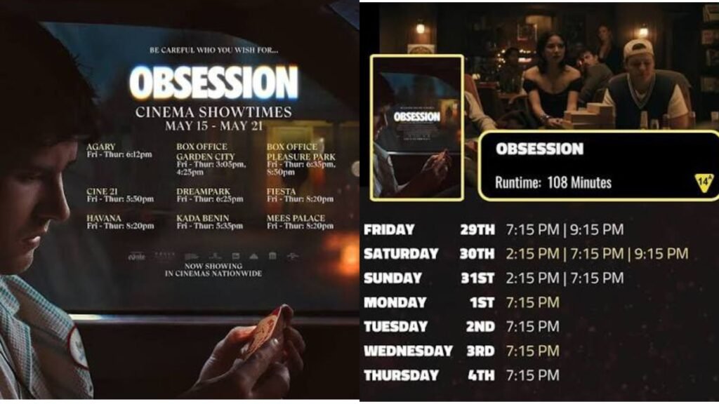 Obsession 2026 Showtimes